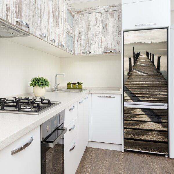 Nálepka tapeta na ledničku Dřevěné molo FridgeStick-70x190-f-84205081