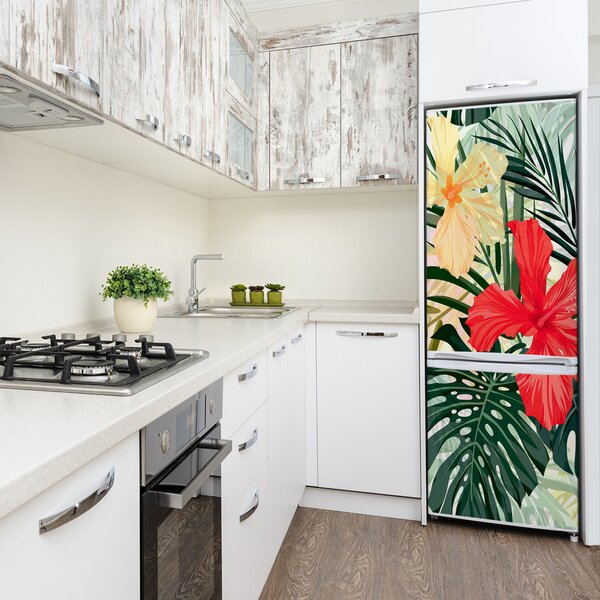 Fototapeta na ledničku Havajské květiny FridgeStick-70x190-f-84089036