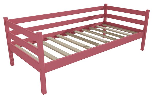 Vomaks Dětská postel DP 028 Rozměr: 80 x 190 cm, Povrchová úprava: netransparentní barva růžová