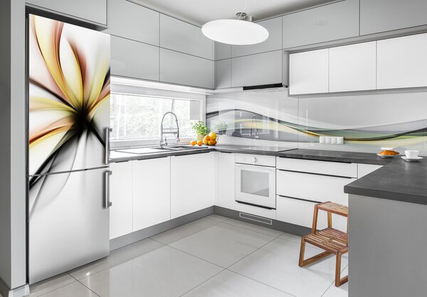Nálepka fototapeta Abstraktní květ FridgeStick-70x190-f-84906965
