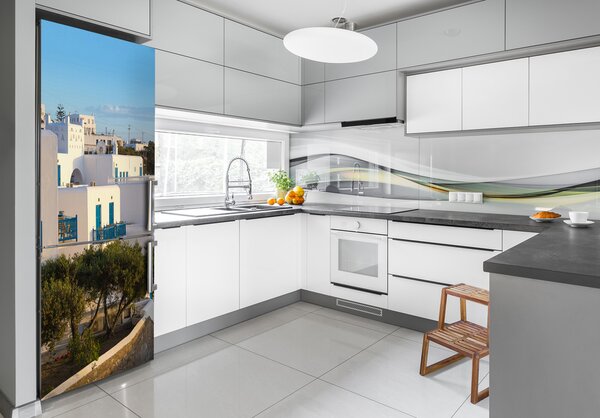 Samolepící nálepka na ledničku Mykonos Řecko FridgeStick-70x190-f-84844001