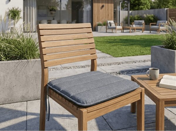 Podsedák na židli LINGE GREY 37x37 cm, šedý