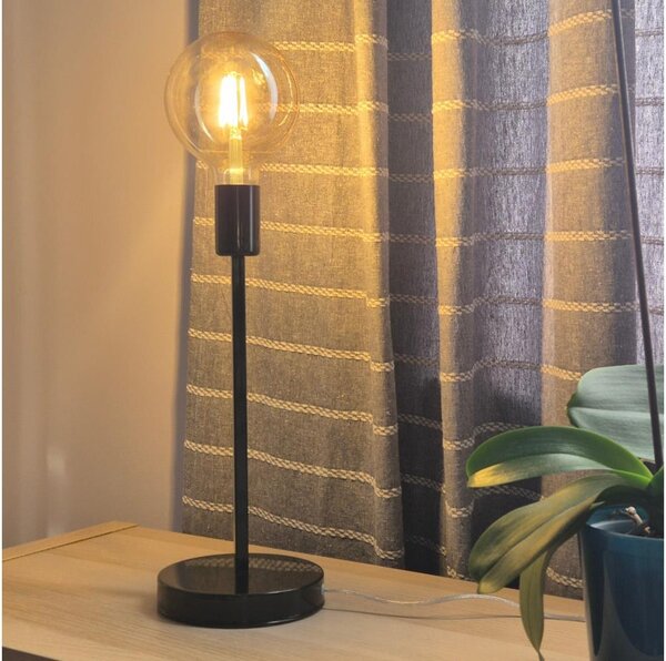 Stolní lampa ASTRID 1xE27/60W/230V lesklá černá