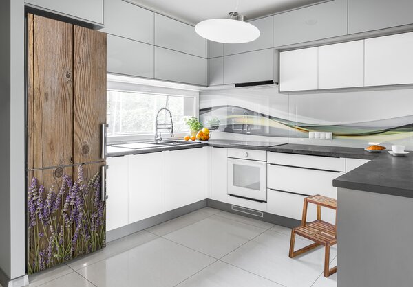 Nálepka fototapeta Levandule na stromě FridgeStick-70x190-f-85126180