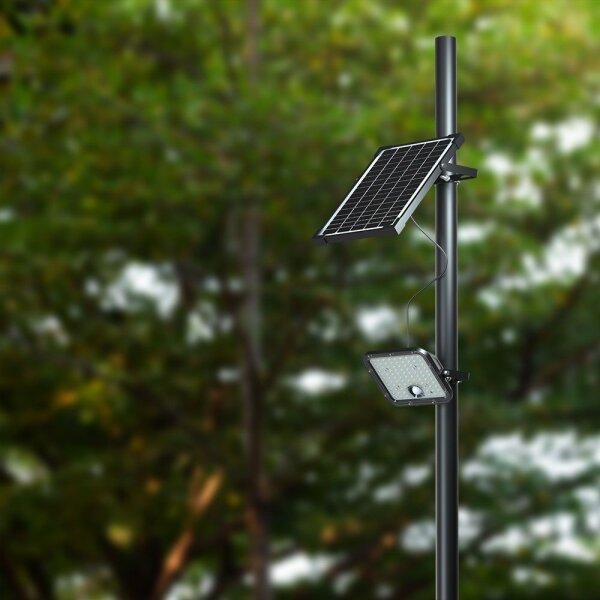 LED Stmívatelný solární reflektor se senzorem LED/10W/3,7V 4000/6000K IP65 + DO