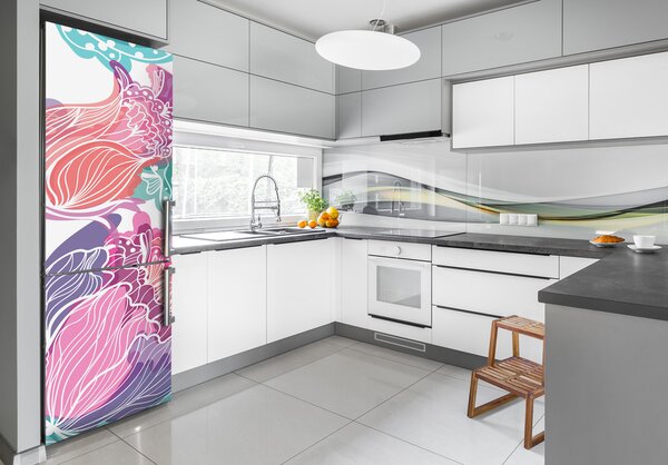 Fototapeta na ledničku Květinový vzor FridgeStick-70x190-f-85086537