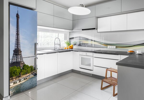 Samolepící nálepka na ledničku Eiffelova věž FridgeStick-70x190-f-85055031