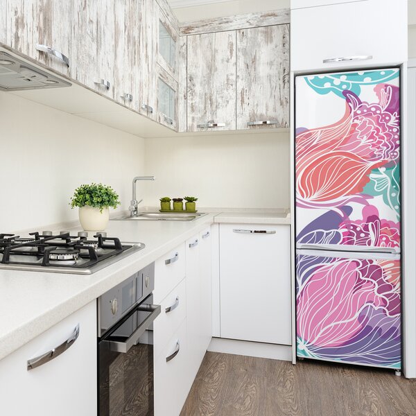 Fototapeta na ledničku Květinový vzor FridgeStick-70x190-f-85086537