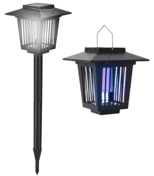 LED solární lampa na hmyz J-22 černá