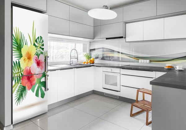 Fototapeta na ledničku Havajské květiny FridgeStick-70x190-f-85139888