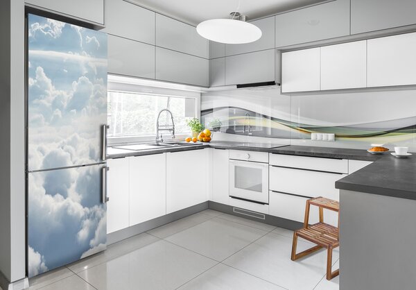 Nálepka tapeta na ledničku Let nad mraky FridgeStick-70x190-f-85187027