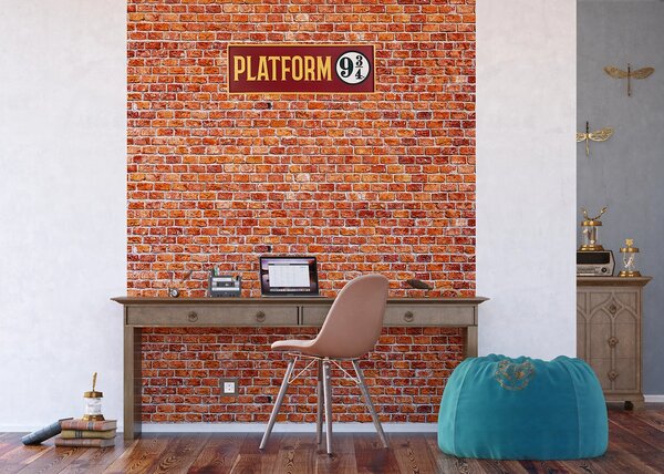 Dětská papírová fototapeta na zed' Harry Potter Platforma 9 3/4 | 182 x 252 cm | DFTDXL1971