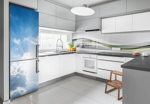 Nálepka tapeta na ledničku Mraky na nebi FridgeStick-70x190-f-85315941