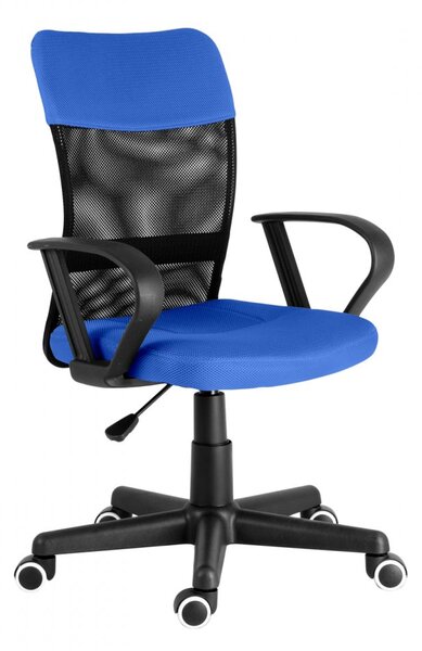 Dětská židle na kolečkách TIMMY II — látka, modrá