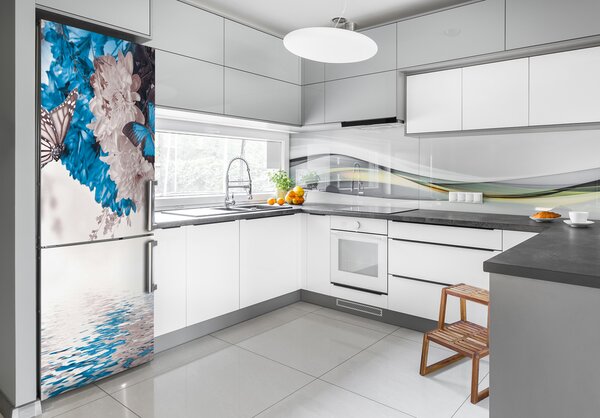Nálepka fototapeta Květiny a motýli FridgeStick-70x190-f-85449267