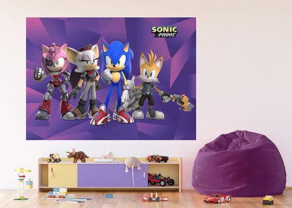 Dětská vliesová fototapeta na zed' Sonic | 252 x 182 cm | DFTDXL1969