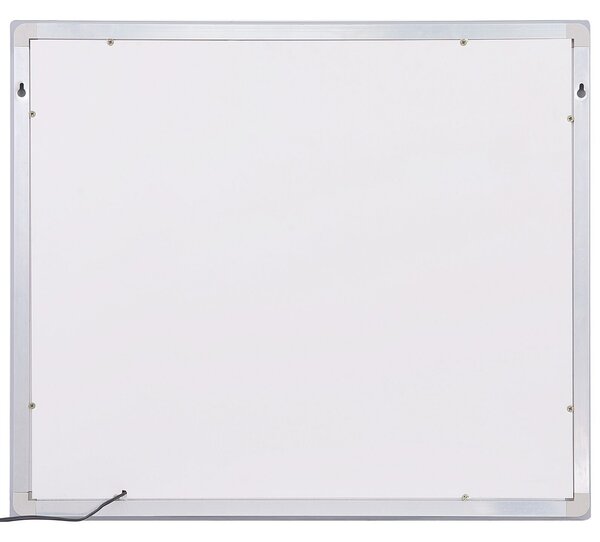 LED koupelnové zrcadlo LIRAC 70 cm 60 cm Stříbrná