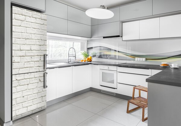 Nálepka tapeta na ledničku Zděná zeď FridgeStick-70x190-f-85783957