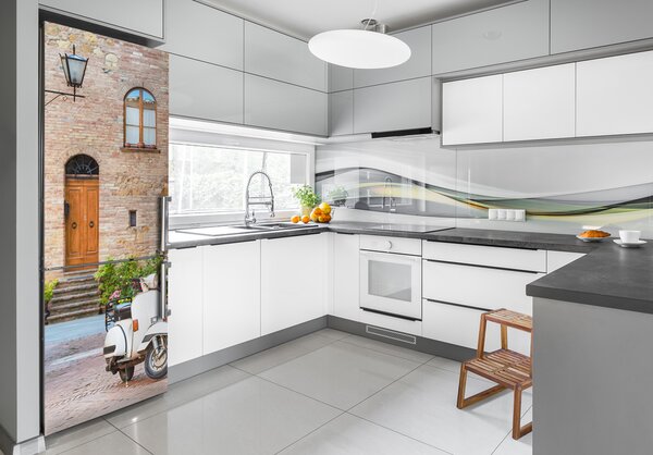 Tapeta na ledničku nálepka Italské uličky FridgeStick-70x190-f-86317258