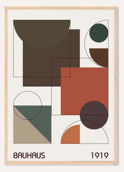 Oboustranný plakát Geometrická Kompozice | 30 x 42 cm | DP351449