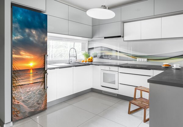 Nálepka na ledničku Západ slunce moře FridgeStick-70x190-f-86628044