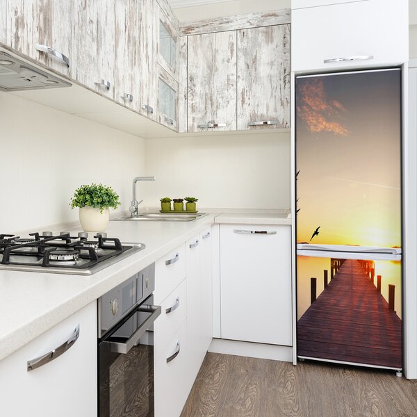 Nálepka na ledničku Západ slunce molo FridgeStick-70x190-f-86450983