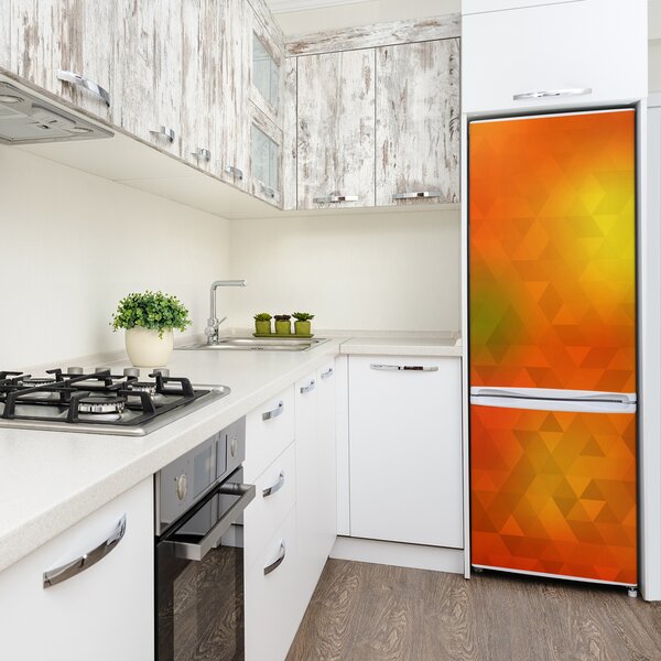 Nálepka tapeta lednička Abstrakce trojúhelníky FridgeStick-70x190-f-86895564