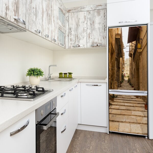 Tapeta nálepka na ledničku Ulička Malta FridgeStick-70x190-f-86643862