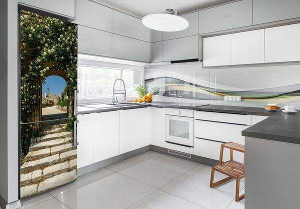 Samolepící nálepka na ledničku Květinový luk FridgeStick-70x190-f-86886949