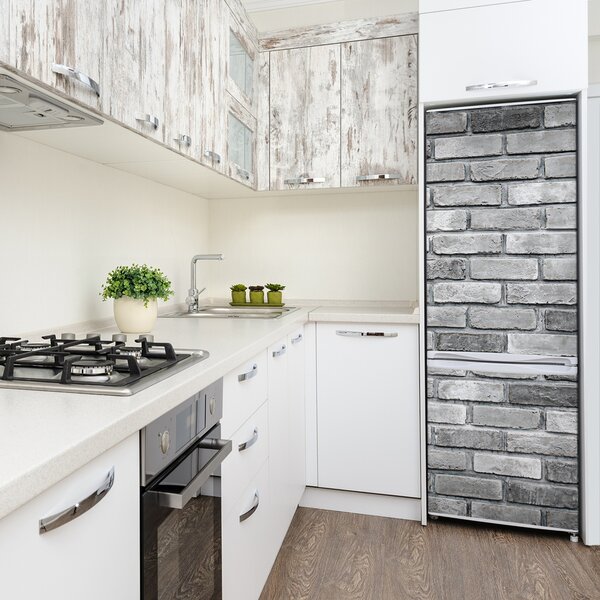 Nálepka tapeta na ledničku Zděná zeď FridgeStick-70x190-f-86757809