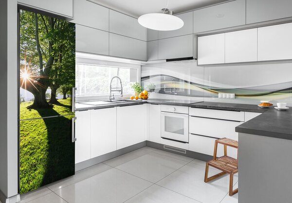 Nálepka tapeta na ledničku Příroda park FridgeStick-70x190-f-87151652