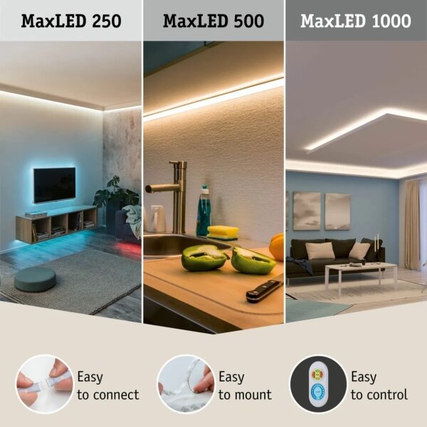 Paulmann 70623 - LED/10W IP44 Stm. koupel. pásek MAXLED 1,5 m 2700-6500K 230V+DO