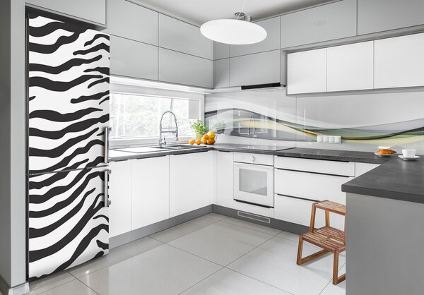 Nálepka tapeta lednička do domu Zebra pozadí FridgeStick-70x190-f-87477290