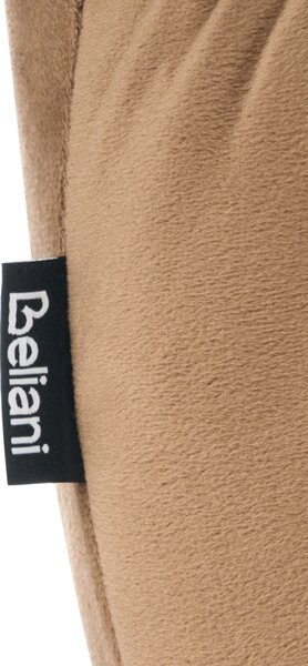 Puf TURLEY Umělý samet Taupe