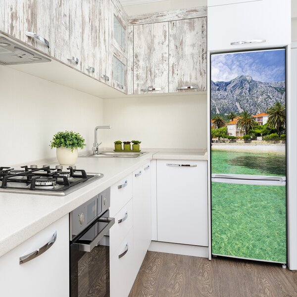 Nálepka na ledničku Pláž v Chorvatsku FridgeStick-70x190-f-87789777