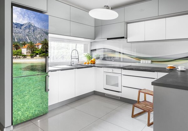 Nálepka na ledničku Pláž v Chorvatsku FridgeStick-70x190-f-87789777