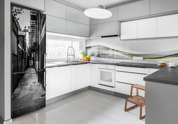 Tapeta nálepka na ledničku Městské uličky FridgeStick-70x190-f-87450325