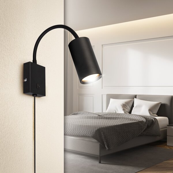 Brilagi - Flexibilní nástěnná lampa SELE 1xGU10/30W/230V černá