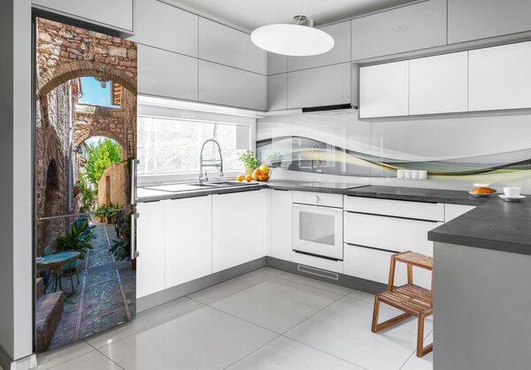 Tapeta na ledničku nálepka Italské uličky FridgeStick-70x190-f-87545336