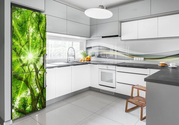 Samolepící nálepka fototapeta Koruna stromů FridgeStick-70x190-f-88048768