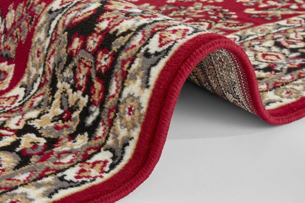 MK Original: Produkty s rodokmenem, Kusový koberec Mujkoberec Original Oriental 104352 kruh, 140x140 (průměr) kruh, červená, obývací pokoj