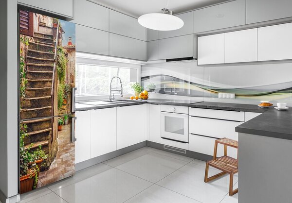 Tapeta na ledničku nálepka Italské uličky FridgeStick-70x190-f-88442277