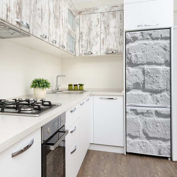 Nálepka tapeta na ledničku Zděná zeď FridgeStick-70x190-f-88179779