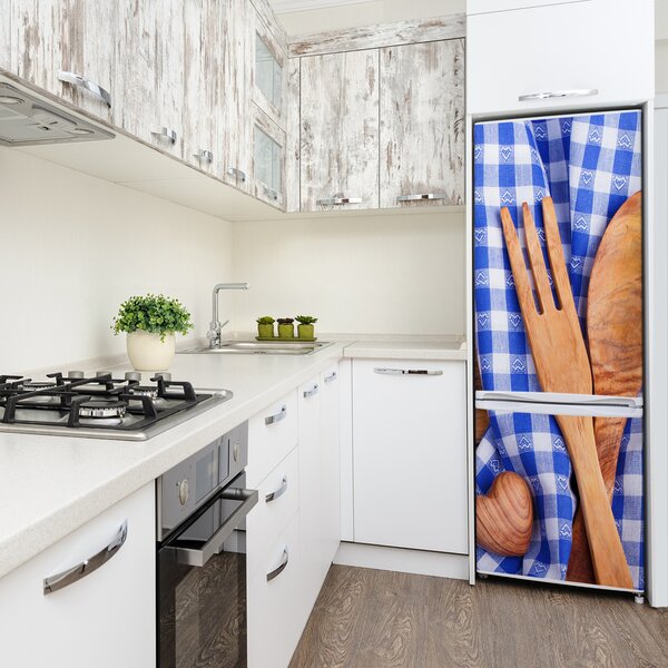 Nálepka na ledničku Dřevěné příbory FridgeStick-70x190-f-88440875