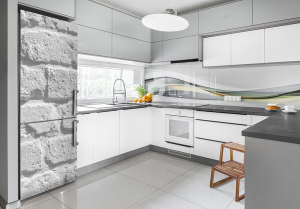 Nálepka tapeta na ledničku Zděná zeď FridgeStick-70x190-f-88179779