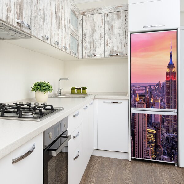 Tapeta nálepka na ledničku New York západ slunce FridgeStick-70x190-f-89776597