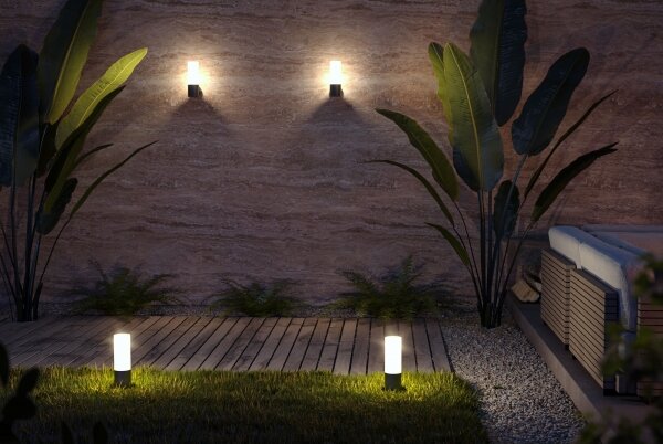 Maytoni O418FL-01B - Venkovní lampa WILLIS 1xE27/60W/230V 30 cm IP54 černá