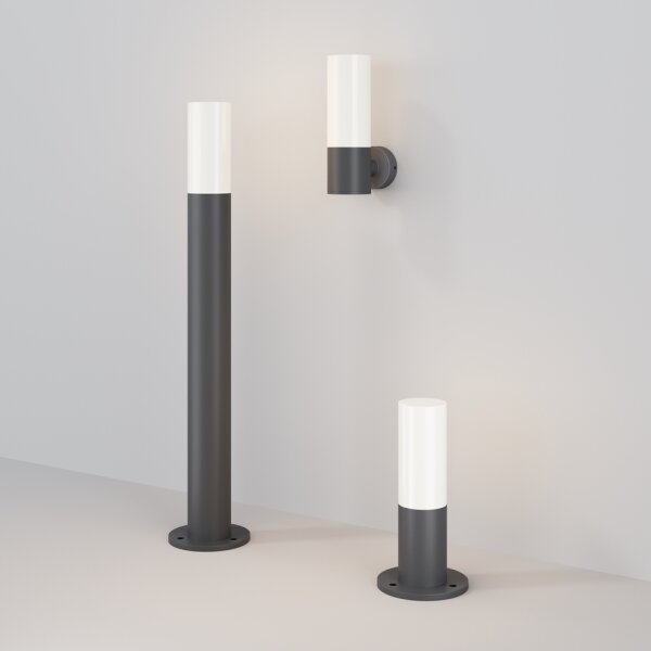 Maytoni O418FL-01GR1 - Venkovní lampa WILLIS 1xE27/60W/230V 80 cm IP54 antracit