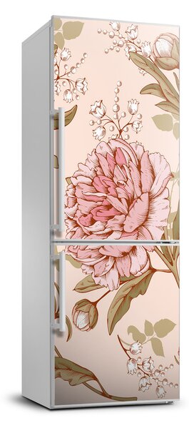 Nálepka fototapeta na ledničku Pivoňka FridgeStick-70x190-f-89698530