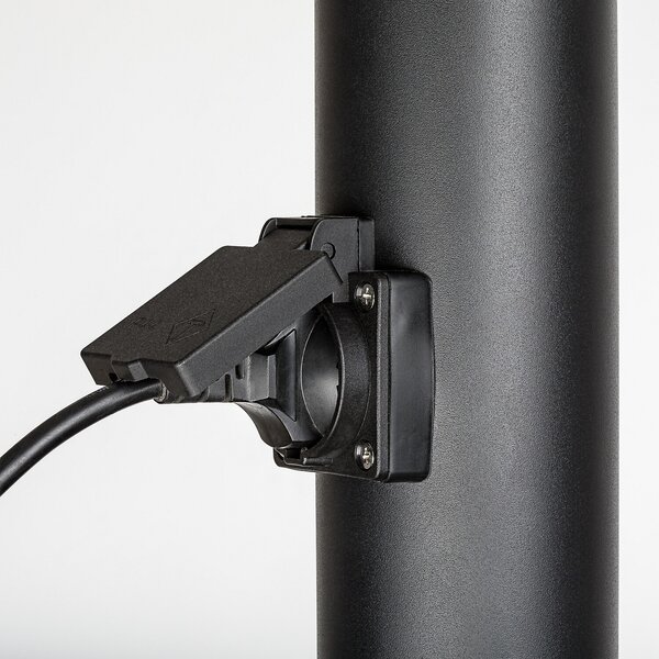Rabalux BLACK TORCH zahradní sloupek 77194, 1x zásuvka AC-230V